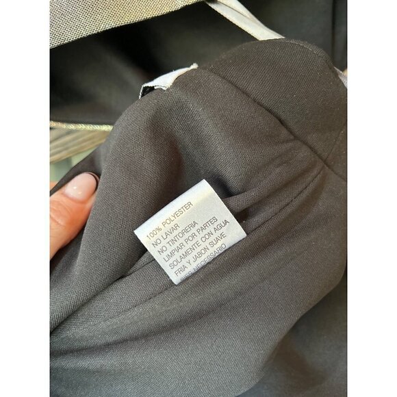 Ieena Mac Duggal Metallic Puff Sleeve Cutout Mini Dress Copper Gold Womens Size - Picture 13 of 13